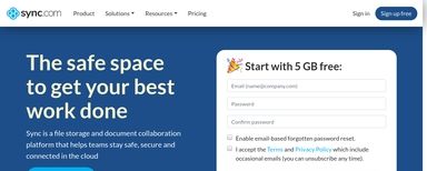 Thumbnail of Sync.com